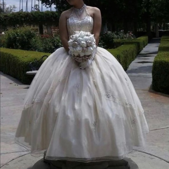 Champagne Color Dress - Picture 1 of 5